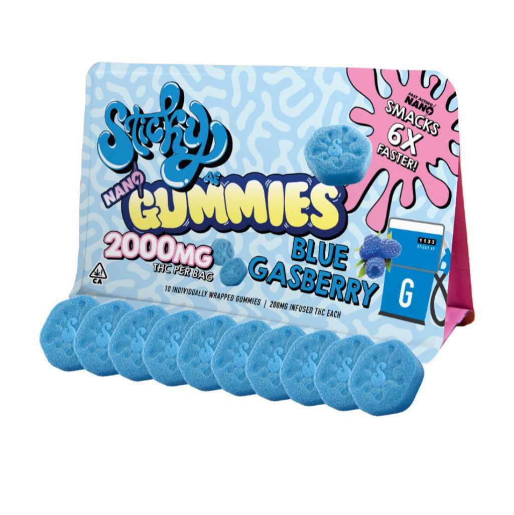 Nano Sticky Bites 2000mg - Blue Raspberry | Edibles DC | Plugd